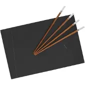 Cosy & Trendy Sushi serveerplank 30 cm met 4 eetstokjes wit