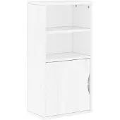 vidaXL Bijzetkast ODDA 40x24x79 cm massief grenenhout wit