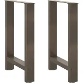 vidaXL Eettafelpoten 2 st 50x(72-73) cm staal naturel
