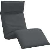 vidaXL Ligstoel inklapbaar 175x54x8,5 cm Oxford stof antracietkleurig