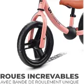 Kinderkraft 2WAY NEXT Loopfiets - Voor Kinderen vanaf 2 Jaar - 12" Wielen, Verstelbaar Zadel en Stuur, Rubberen Handgrepen - Roze