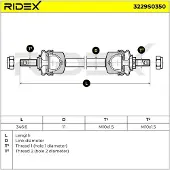 RIDEX 3229S0350 Stabilisatorstang