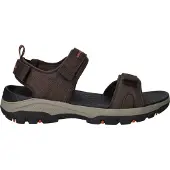 SKECHERS Heren Relaxed Fit Tresmen Ryer Bruine Sandalen (43), Plat, Klittenband, Casual 205112