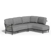 Tierra Outdoor 4-zits Loungebank Links Fresca Grijs