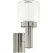 Eglo Poliento - Buitenverlichting - IP44 - Wandlamp - 1 Lichts - Roestvast Staal - Helder, Wit