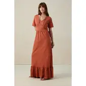 Sissy-Boy Rode jersey maxi jurk | Maat: M