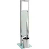 Wenko Toiletbutler Rivalta RVS mat - Toiletborstel met houder, Toiletrolhouder en Reserverolhouder vrijstaand