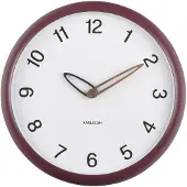 Karlsson Wandklok Bella - Dark mauve - 4.2x30x30cm