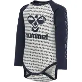 Hummel Romper l/s - hmlDesmond - Black Iris - - 68 - Rompers Lange Mouw
