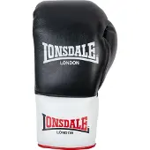 Lonsdale Campton Leather Boxing Gloves Zwart 10 oz L