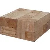 MCW Salontafel -A15c, woonkamertafel, massief rustiek dennenhout MVG-gecertificeerd 30x60x60cm