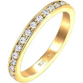 Elli Ring 'Kristall' goud / transparant