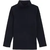 We fashion - Jongens T-shirt met col van katoenmix - Regular fit - Donkerblauw - Katoen - Maat: 146/152