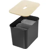 Orthex Opbergbox 23 Smartstore Collect met Verdelers en Deksel Zwart/Taupe 76 L