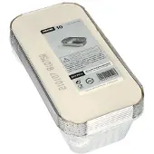 Papstar Take-away Aluminium Schaal 1 Liter Met Kartonnen Deksel Pak A 10st
