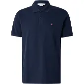 Calvin Klein Jeans Shirt 'Monogram Embroidery Piqué' navy