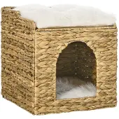 EStore Rattan kattenhuis met kussen D30-678V00