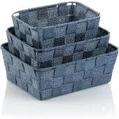 kela Opbergmand Alvero Assorti Blauw (Set van 3)
