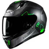 HJC C10 Aspa Zwart Grijs Groen Integraalhelm Maat S
