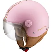 Beon Design Luxe Scooterhelm - Roze - XL - Jethelm met Vizier - Motorhelm voor Dames - Geschikt voor Vespa, Scooter, Brommer, Motor en Snorfiets