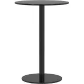 vidaXL Tuintafel rond Ø50x72 cm staal zwart