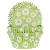 House of Marie Cupcake Vormpjes - Madeliefje - pk/50 - Baking Cups voor Muffins en Cupcakes