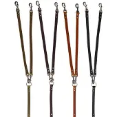 Animal Boulevard Ab30085 - Hals- En Leibanden - Hond - Ab Country Leather 2-honden Lijn Cognac-12mmx70cm - Maat: 12mmx70cm - 205323