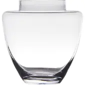 Bellatio Transparante luxe stijlvolle vaas/vazen van glas 19 x 19 cm -