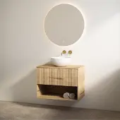 Best design Badmeubelset Rigatti 60 cm Halifax + Halifax Blad