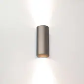 Artdelight Wandlamp Roulo 2 lichts H 15,4 Ø 6,5 cm champagne