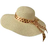 Clayre & Eef Hoed Beige Papierstro