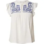 ONLY Blouse 'ONLVestine' blauw / wit