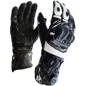 MUGENRACE Cowy Zwart Witte Handschoenen Maat L