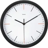 Hama MaxR Wandklok, Low-noise, wit