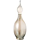 J-Line vaas+stop flesje deco joey glas large 17x17x53cm