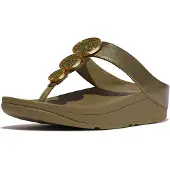 FitFlop halo bead circle metallic Teenslippers | Maat 37 Dames Groen