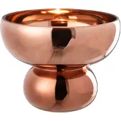 J-Line windlicht op voet afgerond glas 23x23x17.5cm