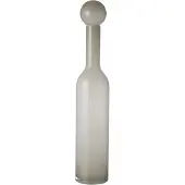 J-Line vaas fles+stop effen glas large 14x14x75cm