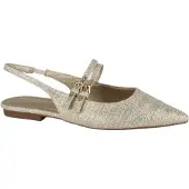 La strada 2401666-4343 gold dames instappers gekleed