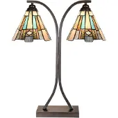 LumiLamp Tiffany tafellamp 48x19x57 cm glas kunststof
