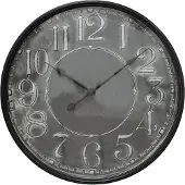 Clayre & Eef Wandklok Ø 60 cm ijzer rond muurklok
