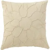 J-Line kussen bloem textiel 43x43x10cm