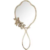 Clayre & Eef Spiegel 25x57 cm ijzer rond bloemen grote spiegel