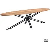 MD Interior Susy ovale eetkamertafel mangohout 200x100cm