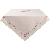 Clayre & Eef Tafelkleed 150x250 cm katoen rechthoek rozen tafellaken