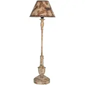 Clayre & Eef Tafellamp Ø 22x71 cm bruin metaal bureaulamp