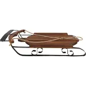 Clayre & Eef Decoratie slee 71x39x14 cm hout metaal