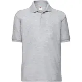 Fruit Of The Loom Kinder/Kinder 65/35 Poloshirt (Heide Grijs)