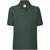 Fruit Of The Loom Kinder/Kinder 65/35 Poloshirt (Fles groen)