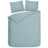 Heckett & Lane Dekbedovertrek Katoen-Satijn - Diamante - Licht Blauw 260